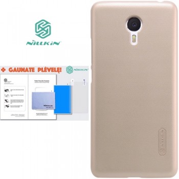 Meizu M3 Note deklas auksinis "Nillkin" Frosted Shield + plėvelė